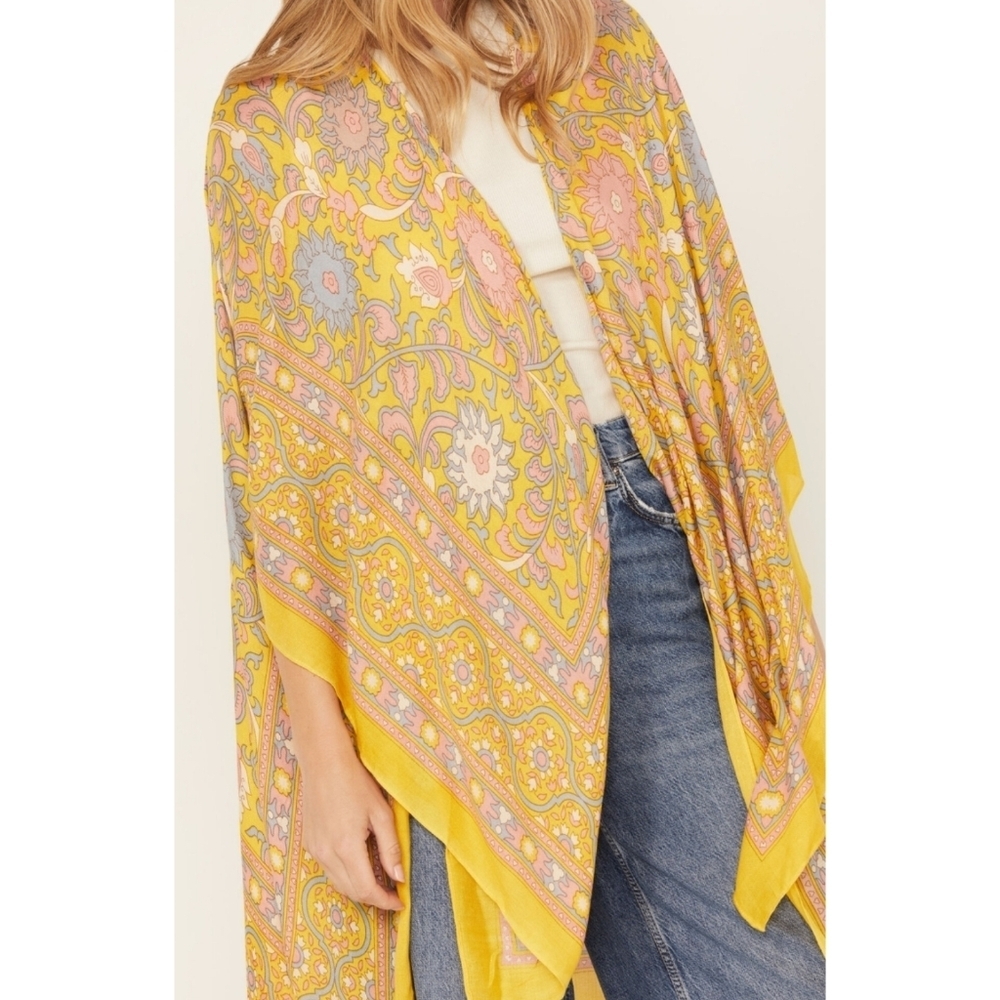 Free People▪️Magic Dance Floral Bohemian Kimono - Picture 2 of 4